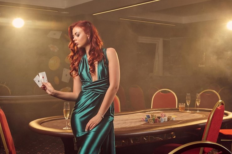 tampilan meja live dealer dengan antarmuka pemain